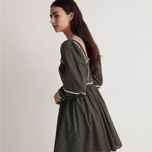 Madewell - Floral Mix Square-Neck Mini Dress